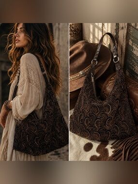 🤎 Statement Beaded Shoulder Bag |